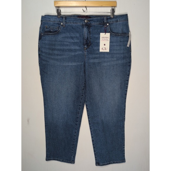 Gloria Vanderbilt Denim - Gloria Vanderbilt Amanda Slimming Tapered Leg Jeans Blue 18W Short NWT
